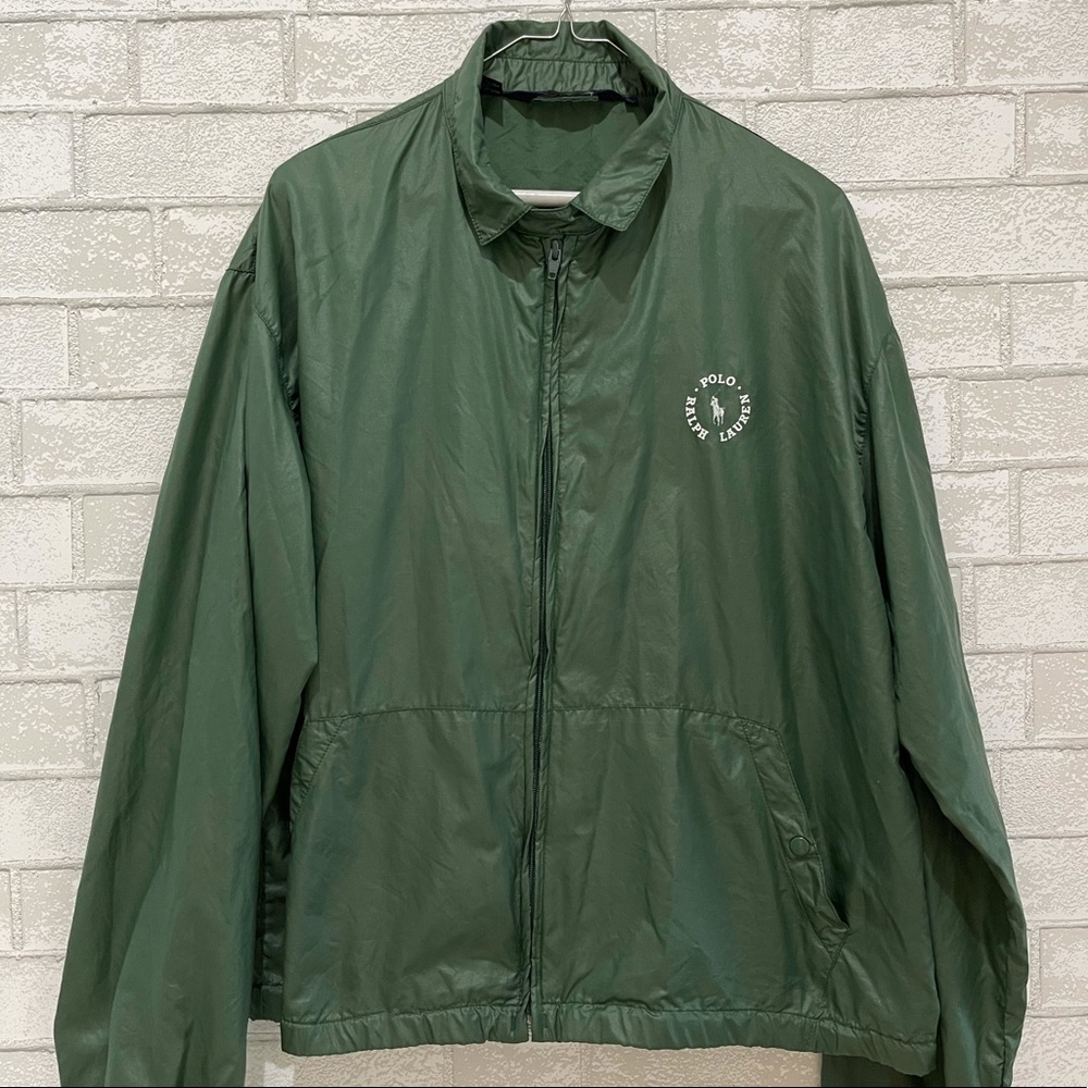 Green Polo wind breaker